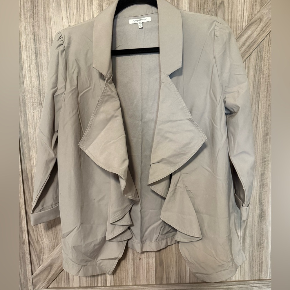 Mystree Women's Cream Trench Coat